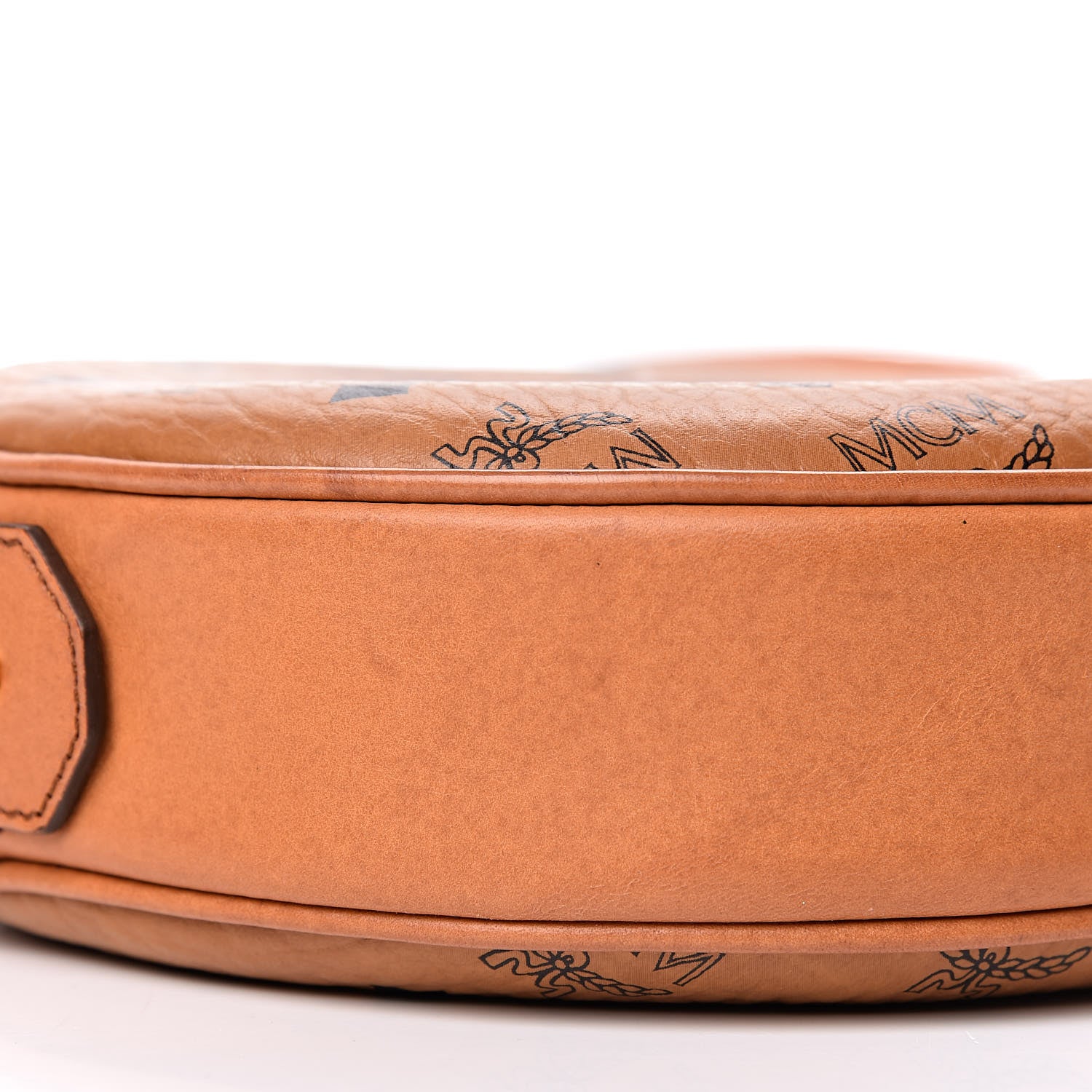 MCM Visetos Medium Heritage Tambourine Cognac 10 of 11