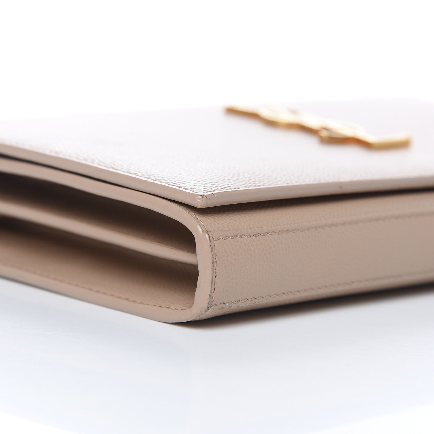 Grain De Poudre Monogram Chain Wallet Dark Beige