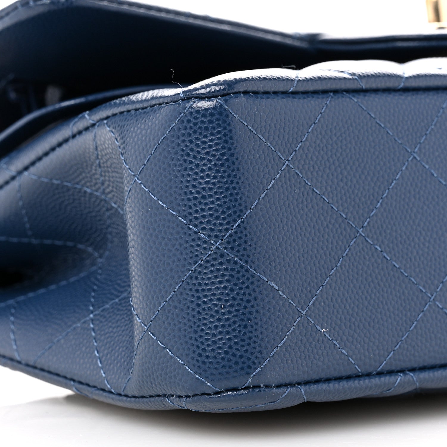 Chanel Caviar Quilted Small Double Flap Navy 9 of 11