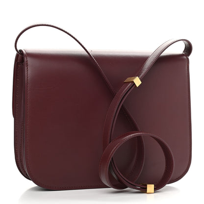 Celine Box Calfskin Medium Classic Box Flap Bag Burgundy 3 of 12