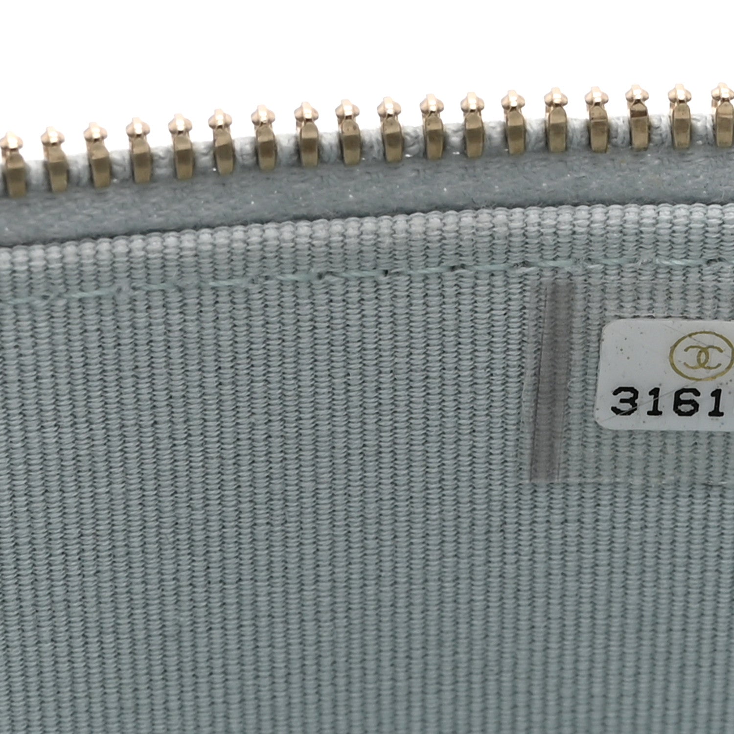 Chanel Lambskin Quilted Top Handle Mini Vanity Case With Chain Light Blue 7 of 10
