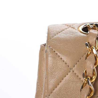 Chanel Lambskin Quilted Small Single Flap Beige 23 of 25