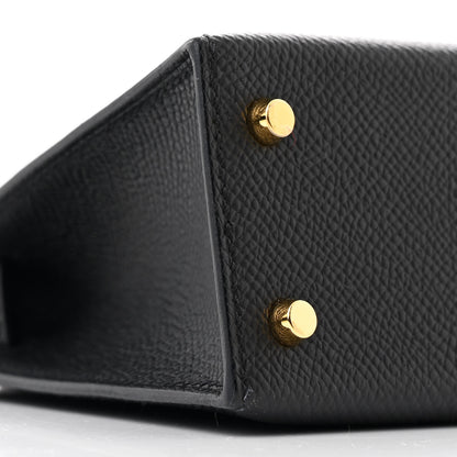 Hermes Epsom Mini Kelly Sellier 20 Black 9 of 12