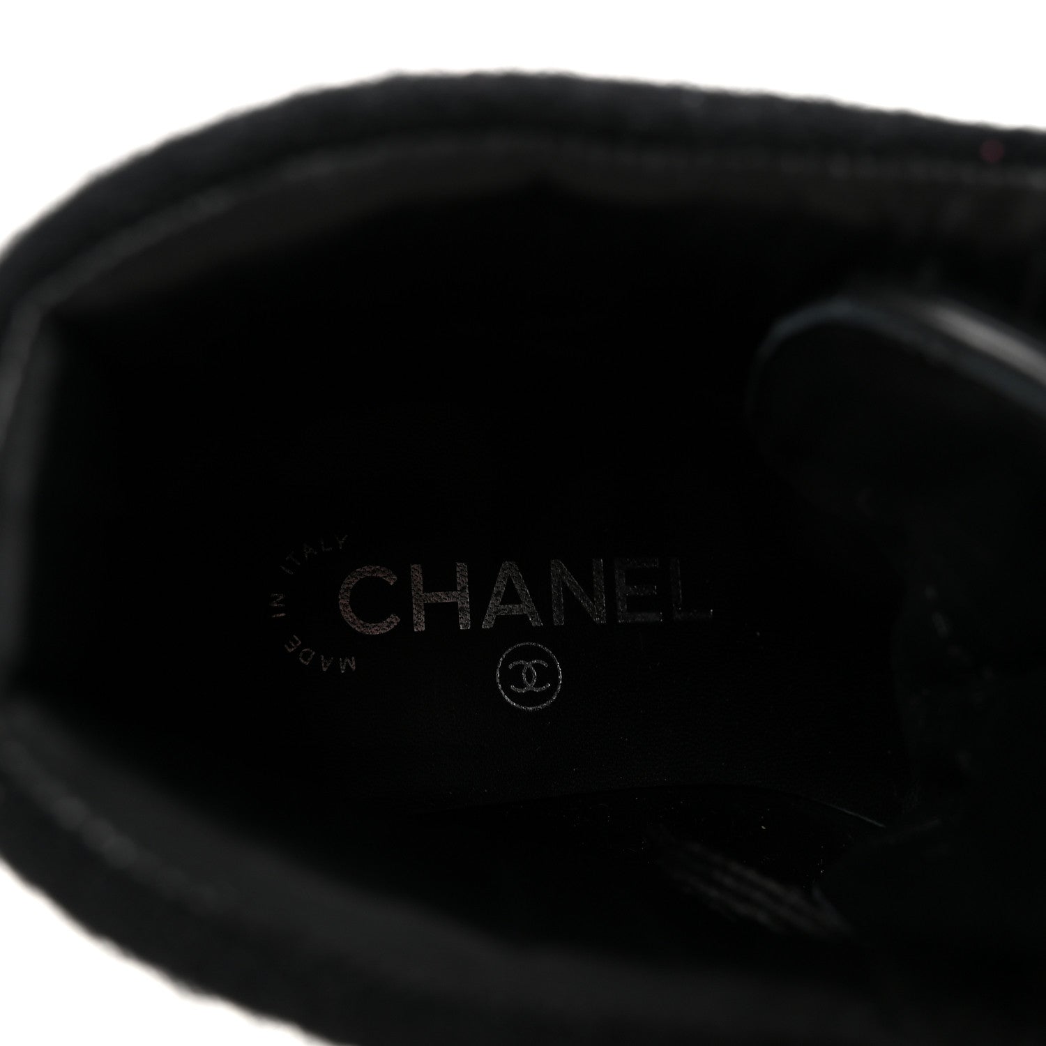 Chanel Tweed Lace Up Short Boots 37 Black 15 of 20