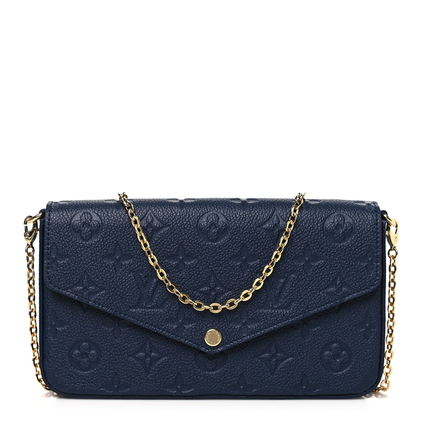 Empreinte Pochette Felicie Chain Wallet Navy