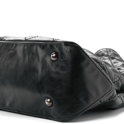 Chanel Aged Calfskin Quilted Coco Supple Hobo Black 10 of 10