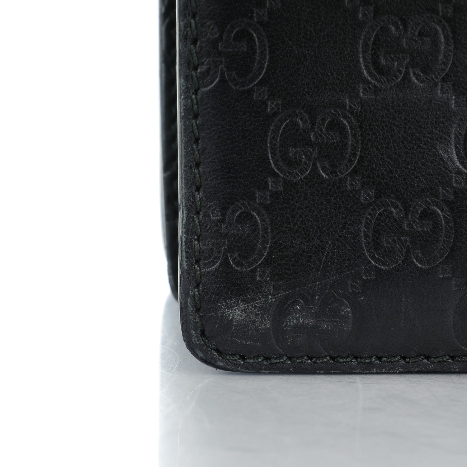 Gucci Guccissima Large Laptop Briefcase Black 4 of 10