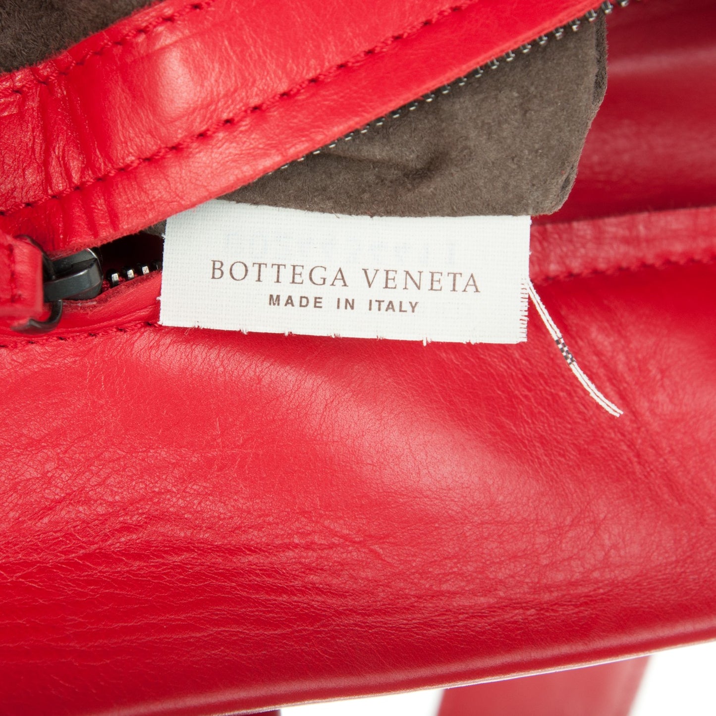 Nappa Intrecciato Medium Roma Tote Red