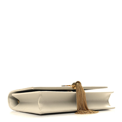 Saint Laurent Grain De Poudre Classic Monogram Kate Tassel Chain Wallet Crema Soft 4 of 12