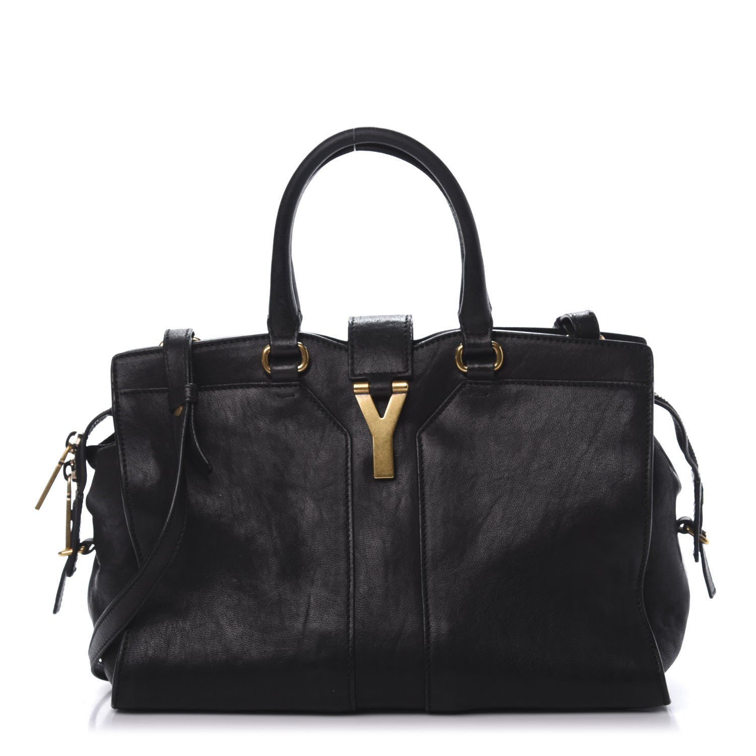 Saint Laurent Sheepskin Small Cabas ChYc Black 1 of 14