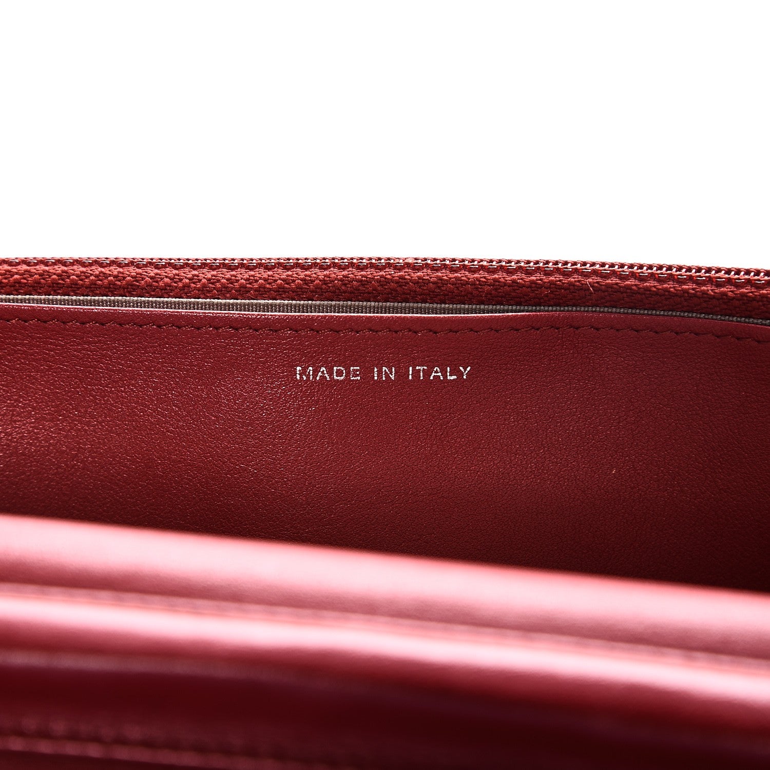 Chanel Caviar Timeless CC Wallet On Chain WOC Red 7 of 11