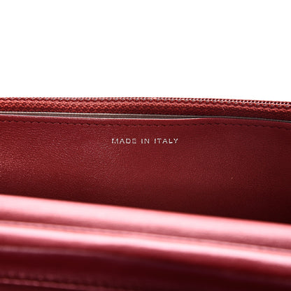 Chanel Caviar Timeless CC Wallet On Chain WOC Red 7 of 11