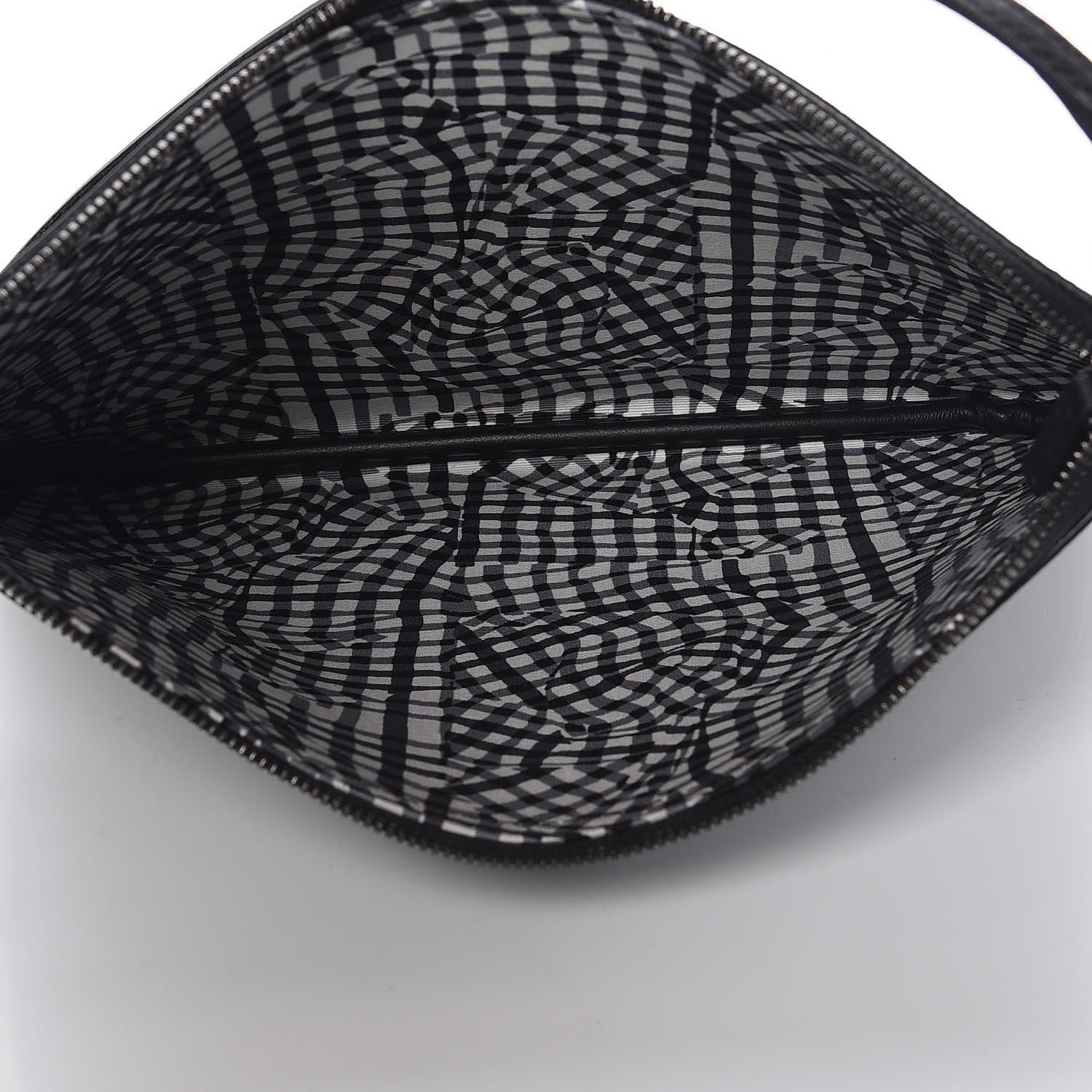 MCM Visetos Liz Shopper Tote Pouch Black 5 of 7