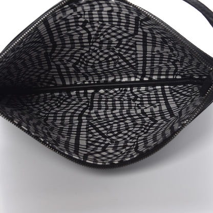 MCM Visetos Liz Shopper Tote Pouch Black 5 of 7