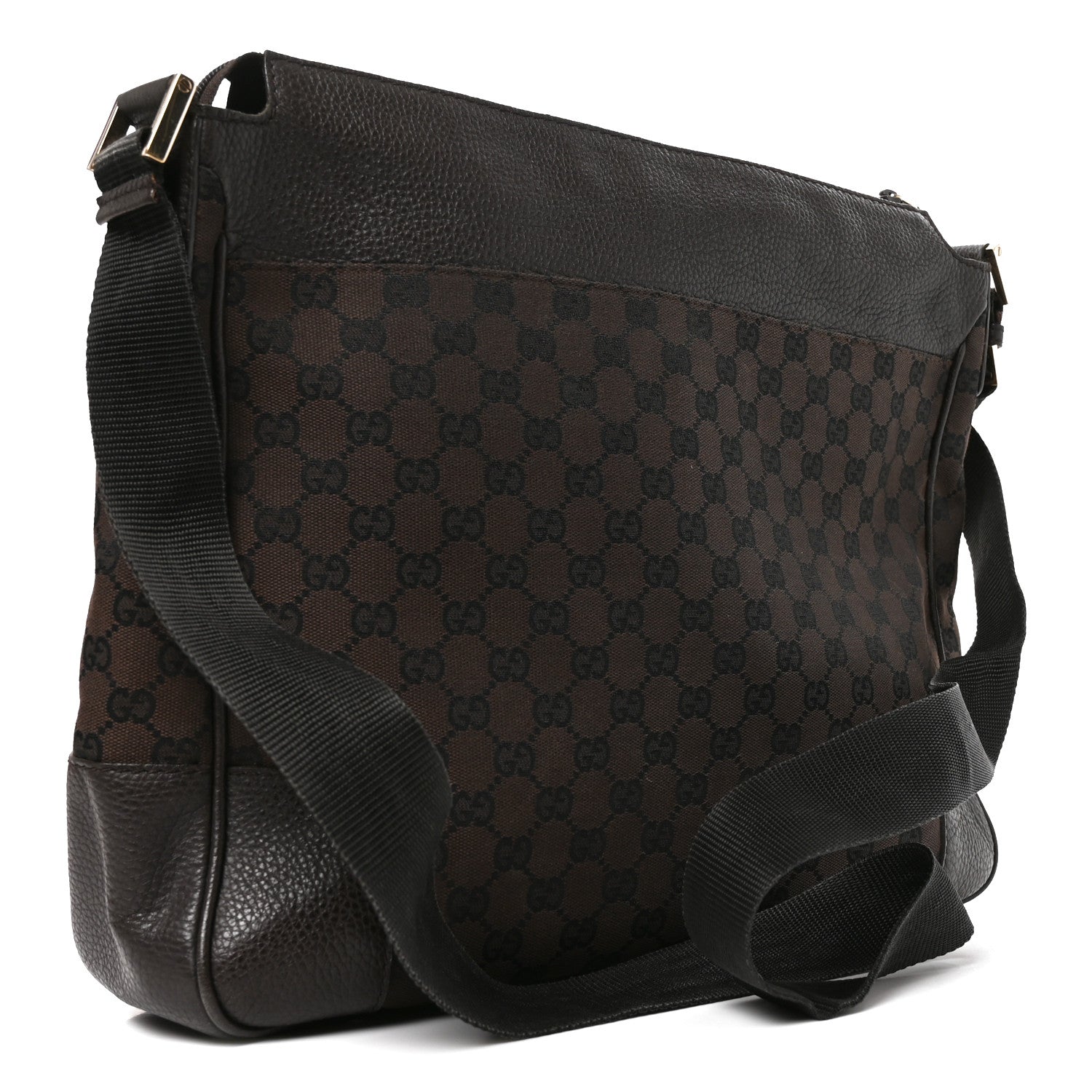 Gucci Monogram Large Messenger Bag Brown 2 of 9