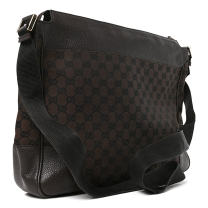 Gucci Monogram Large Messenger Bag Brown 2 of 9