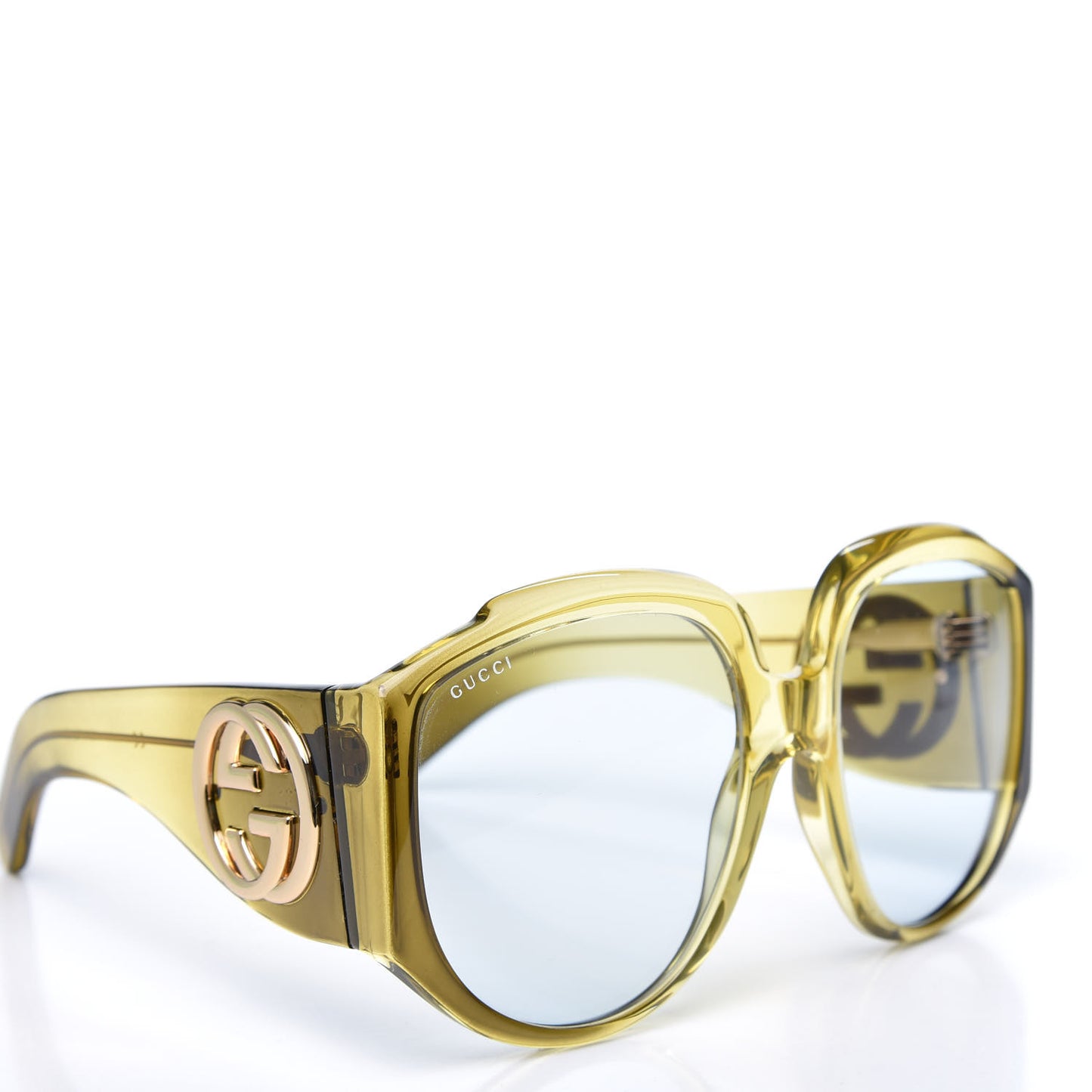 Acetate Oversized Interlocking G Sunglasses GG0151S Yellow