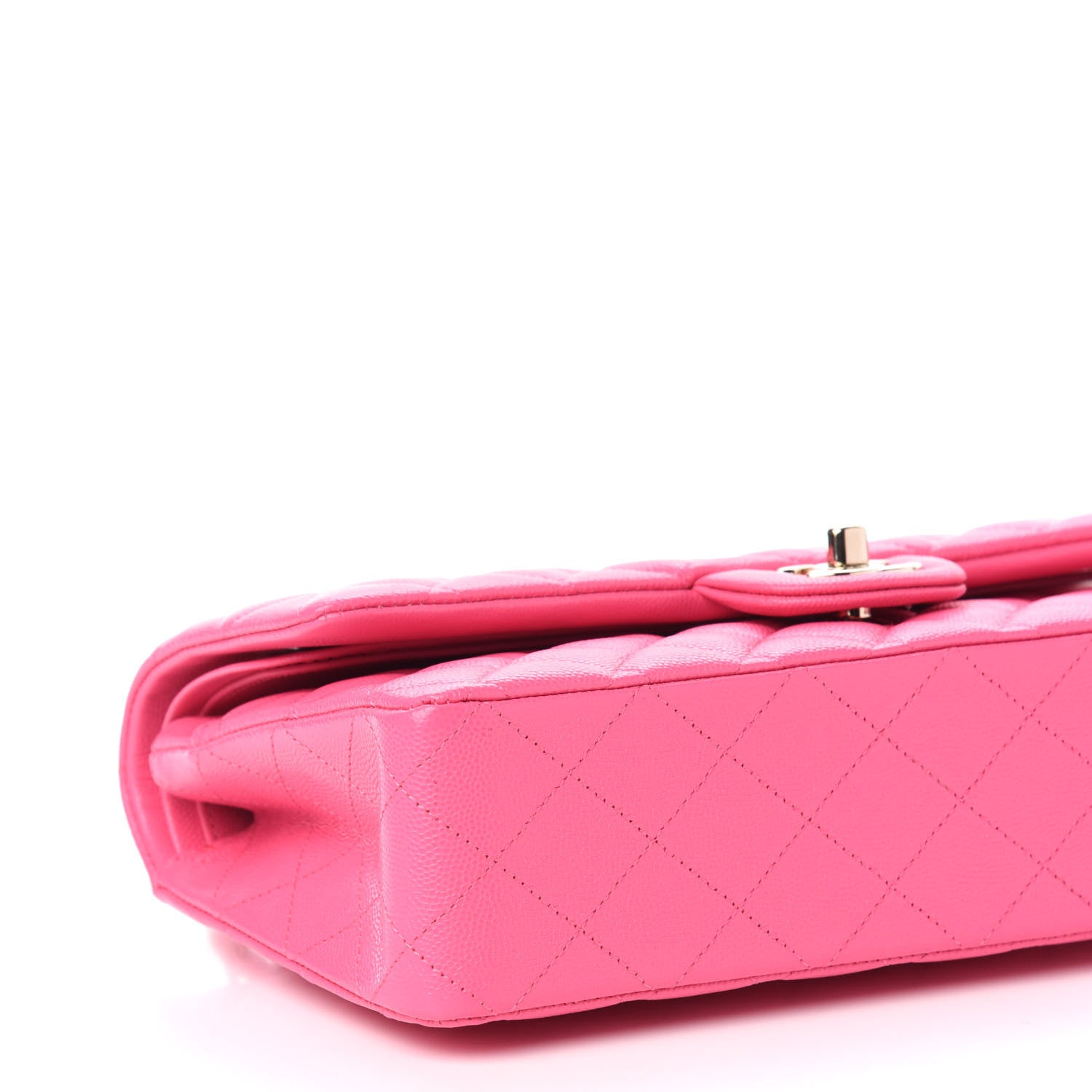 Chanel Caviar Quilted Medium Double Flap Pink 8 of 11