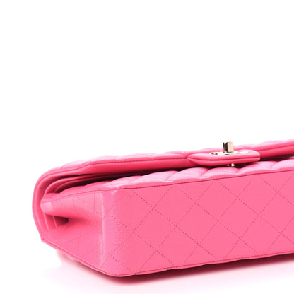 Chanel Caviar Quilted Medium Double Flap Pink 8 of 11