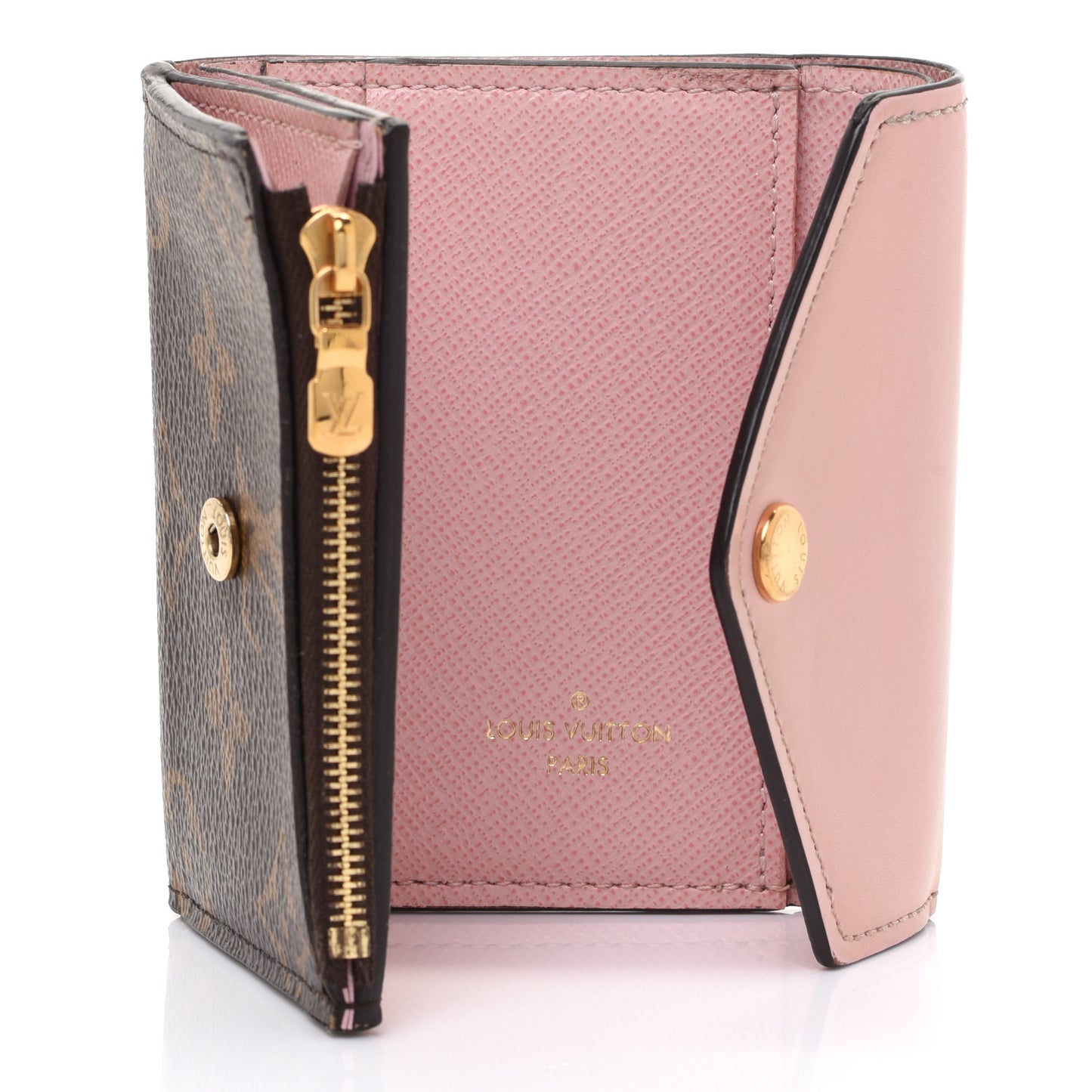 Monogram Zoe Wallet Rose Ballerine