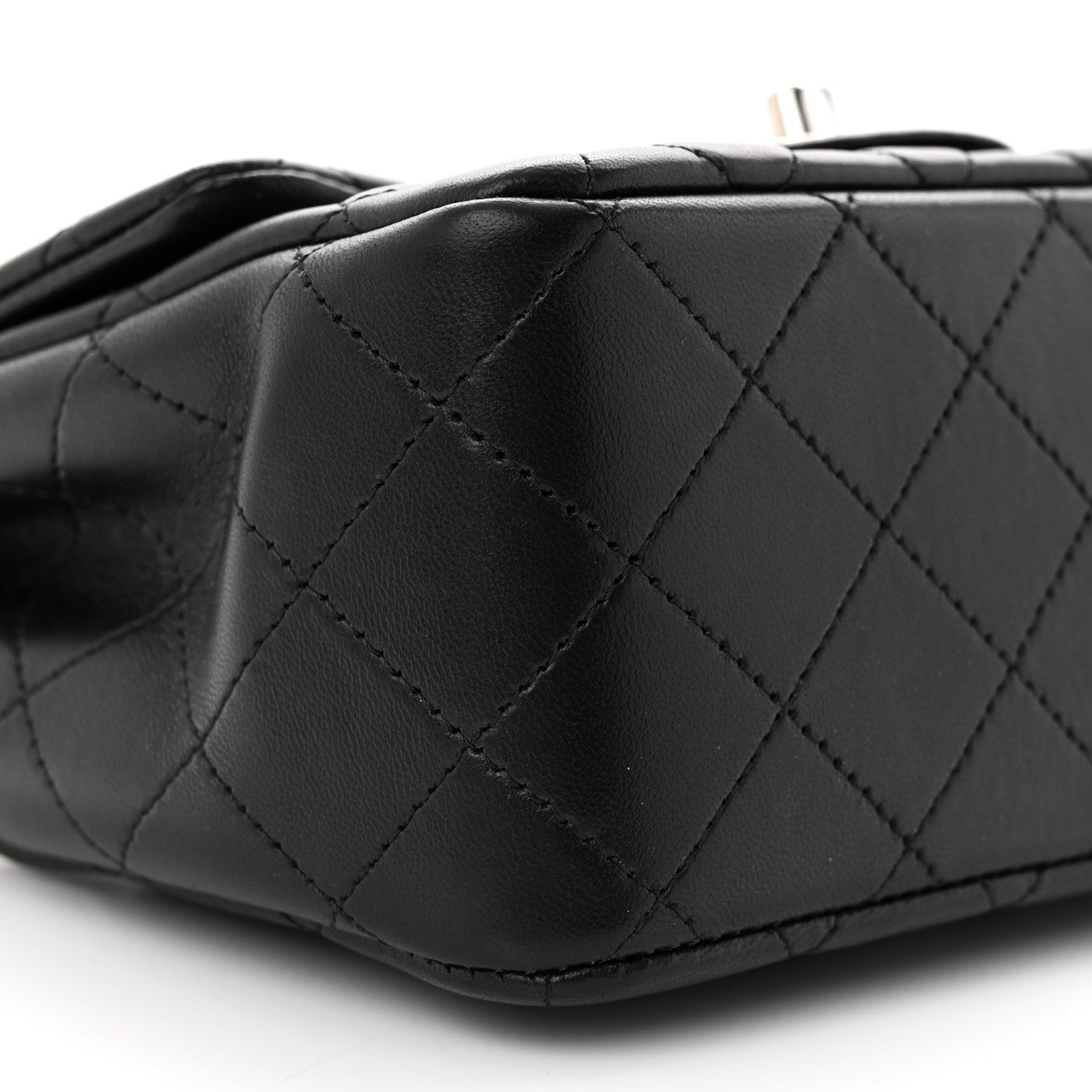 Chanel Lambskin Quilted Mini Square Flap Black 9 of 12