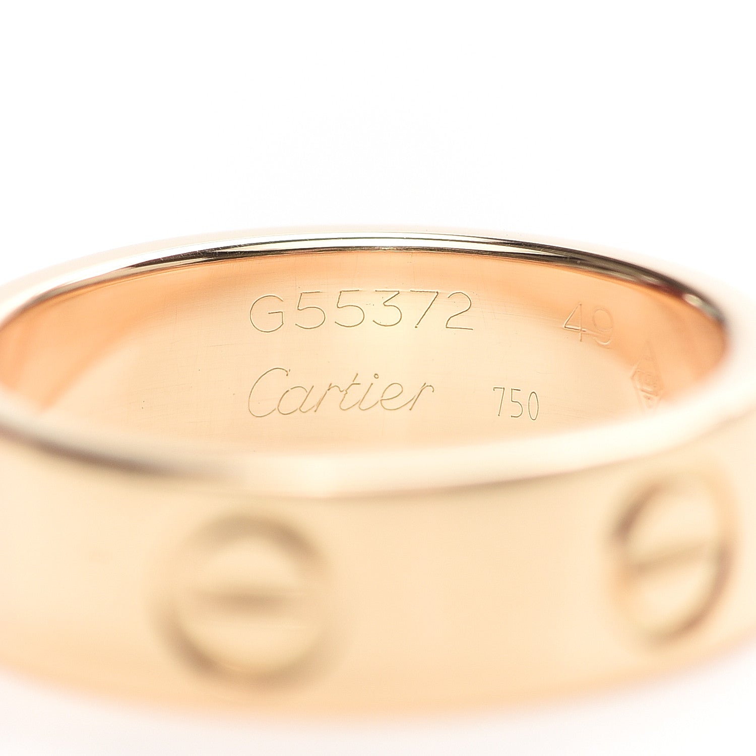 Cartier 18K Yellow Gold 5.5mm LOVE Ring 49 4.75 4 of 6