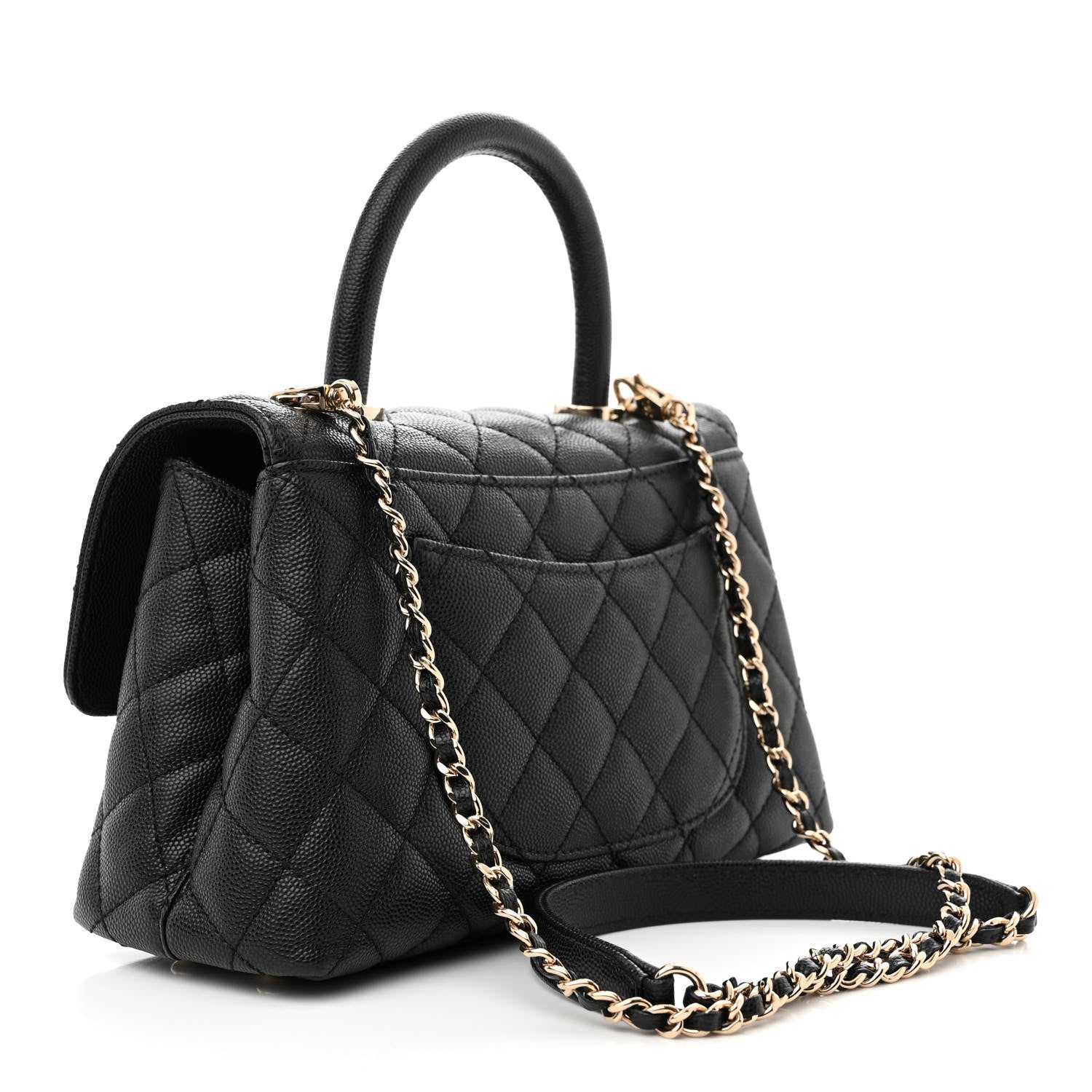 Chanel Caviar Quilted Mini Coco Handle Flap Black 3 of 10