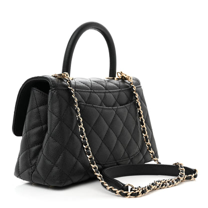 Chanel Caviar Quilted Mini Coco Handle Flap Black 3 of 10