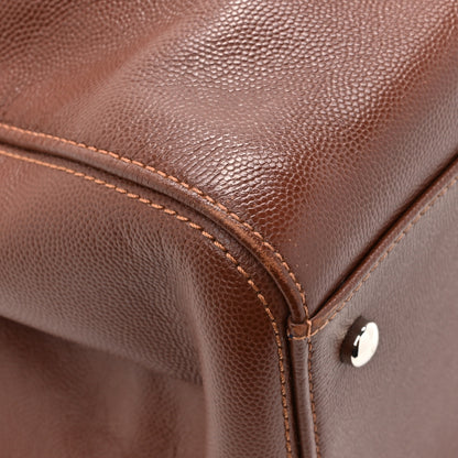 Chanel Caviar Cerf Executive Shopper Tote Brown 15 of 16