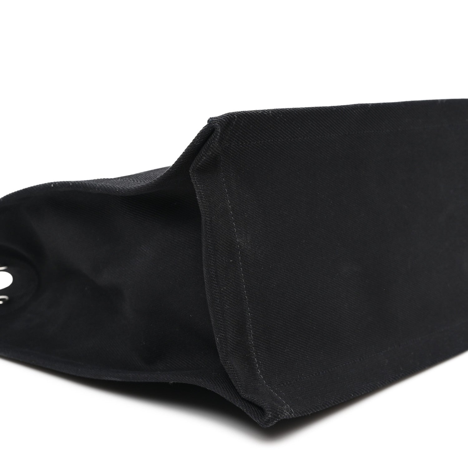 Saint Laurent Linen Calfskin Rive Gauche Tote Black 9 of 13