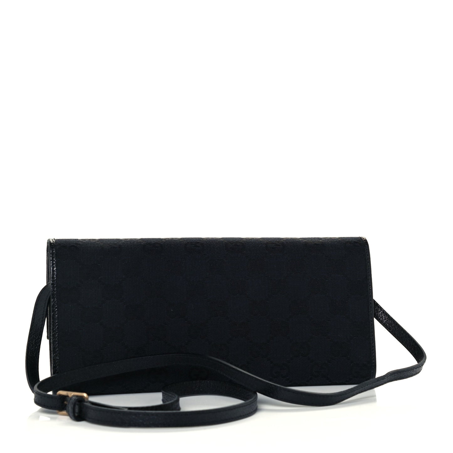 Monogram Bamboo Bar Clutch Black
