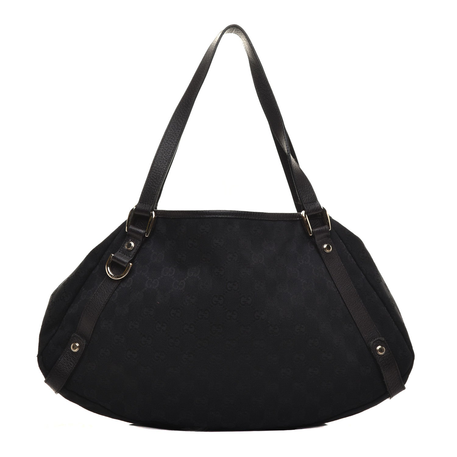 Gucci Monogram Medium Abbey Shoulder Bag Black 1 of 8