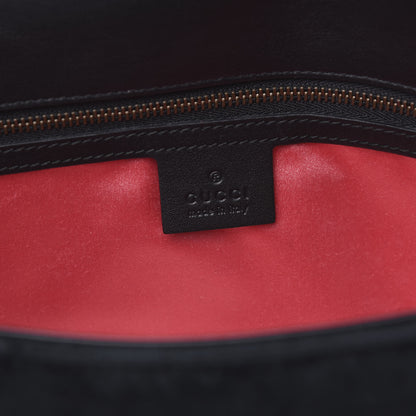 Gucci Velvet Matelasse Small GG Marmont Shoulder Bag Black 5 of 10