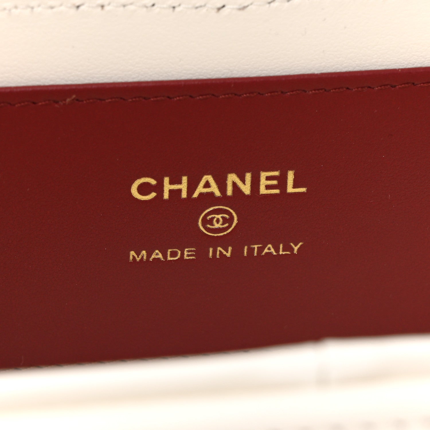 Chanel Shiny Caviar Preppy Coco Long Vanity With Strap White 6 of 10