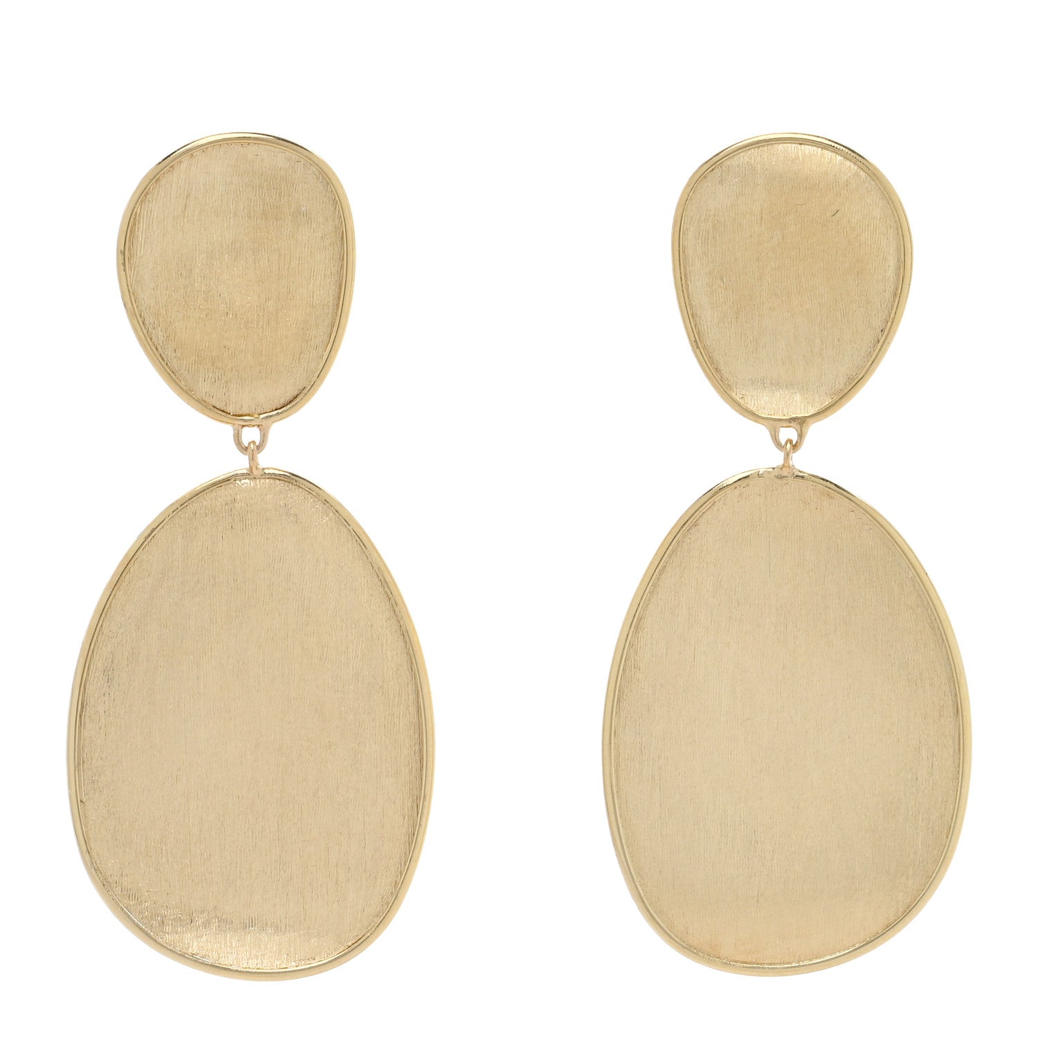 Marco Bicego 18K Yellow Gold Small Lunaria Drop Earrings 1 of 4
