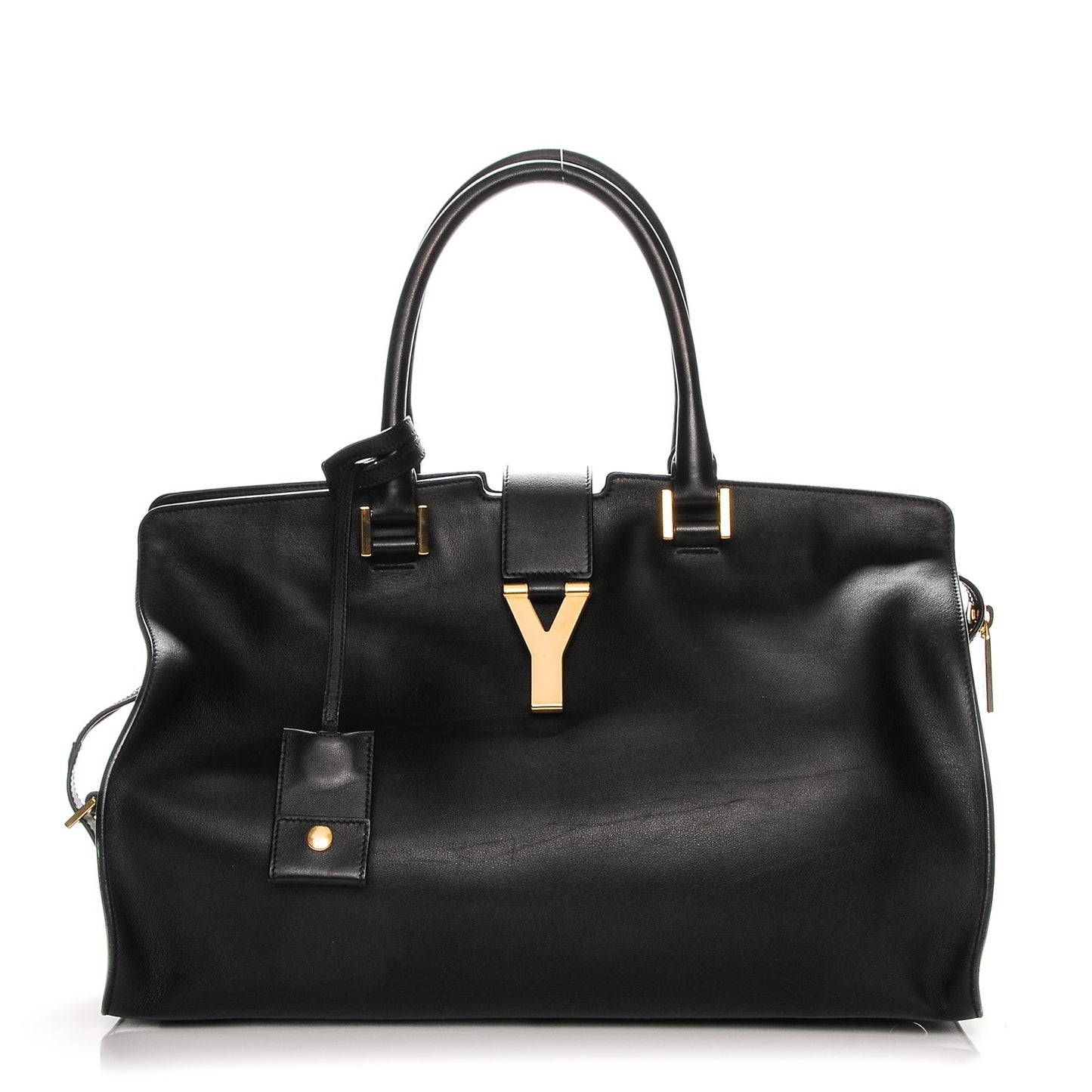 Calfskin Medium Classic Y Cabas Black
