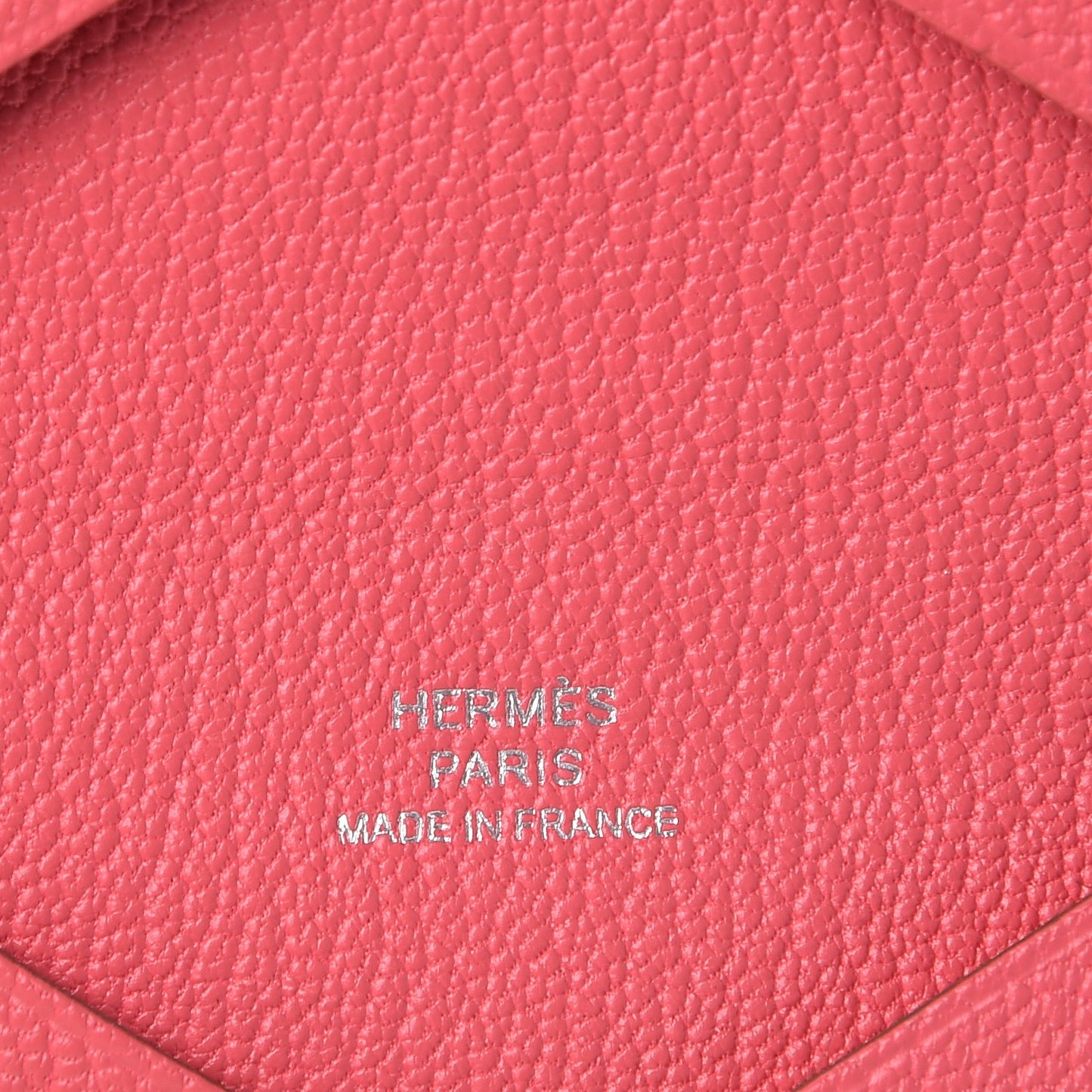 Chevre Mysore Calvi Card Case Rose Lipstick