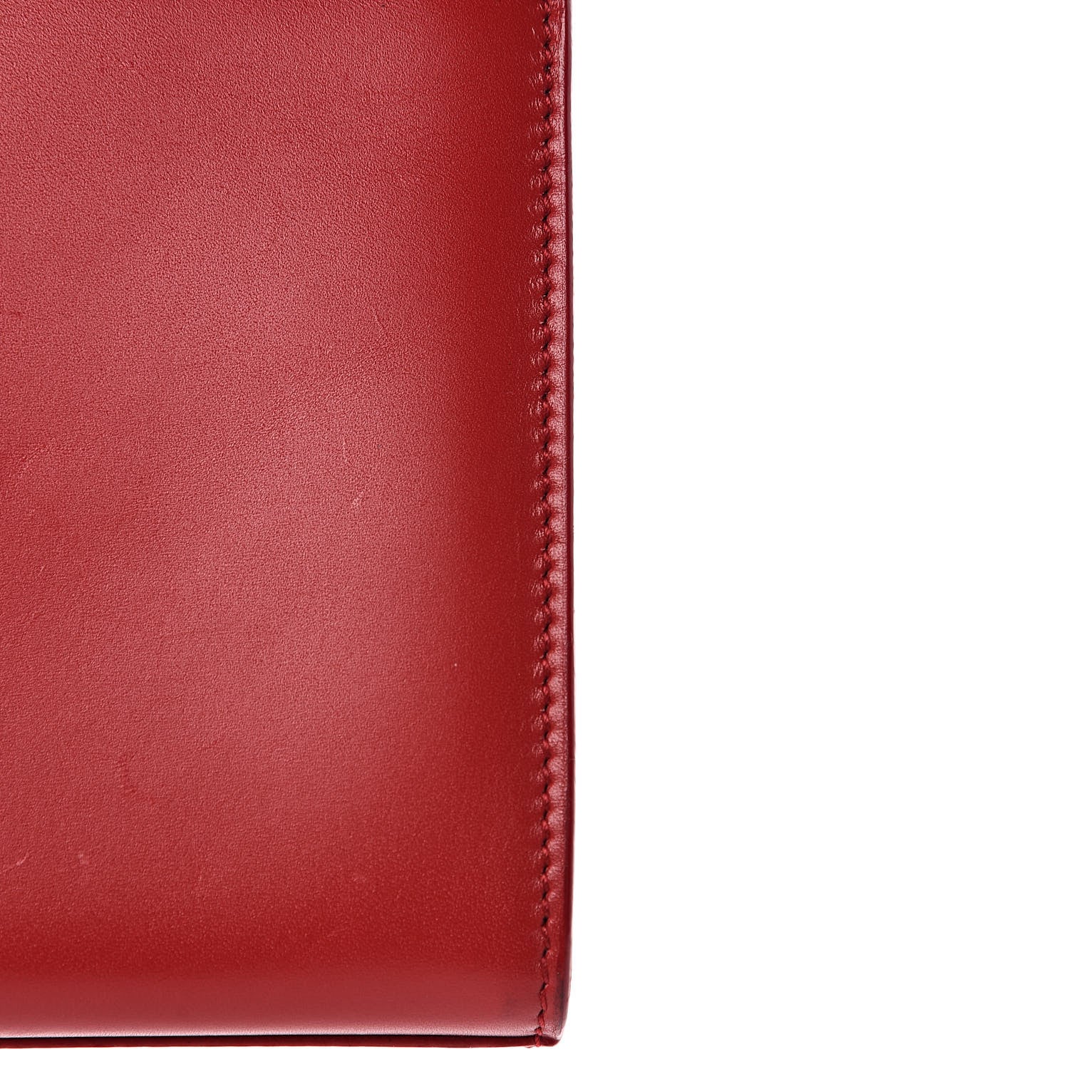 Saint Laurent Calfskin Monogram Cassandre Clutch Rouge Orient 12 of 13
