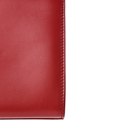 Saint Laurent Calfskin Monogram Cassandre Clutch Rouge Orient 12 of 13