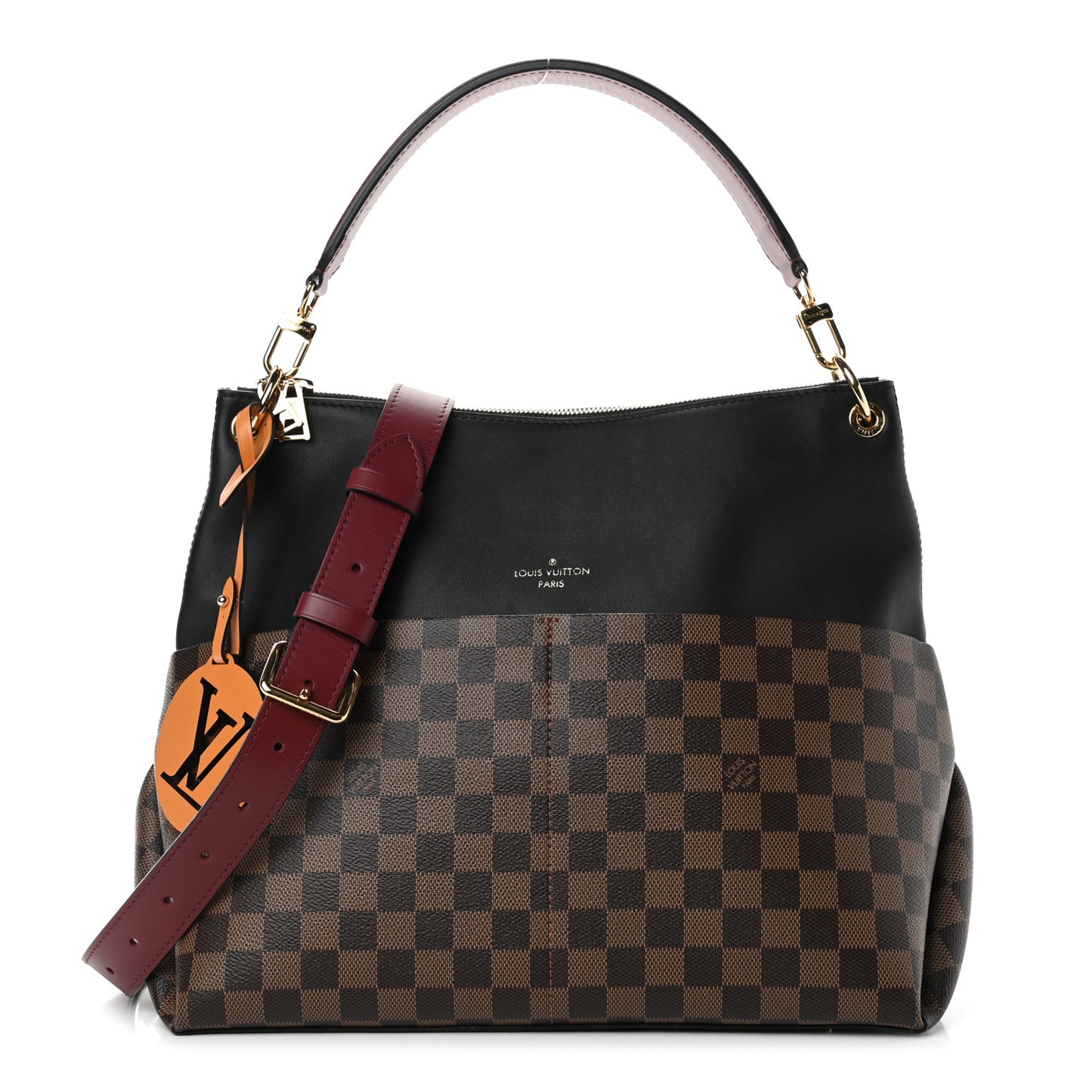 Damier Ebene Calfskin Maida Black