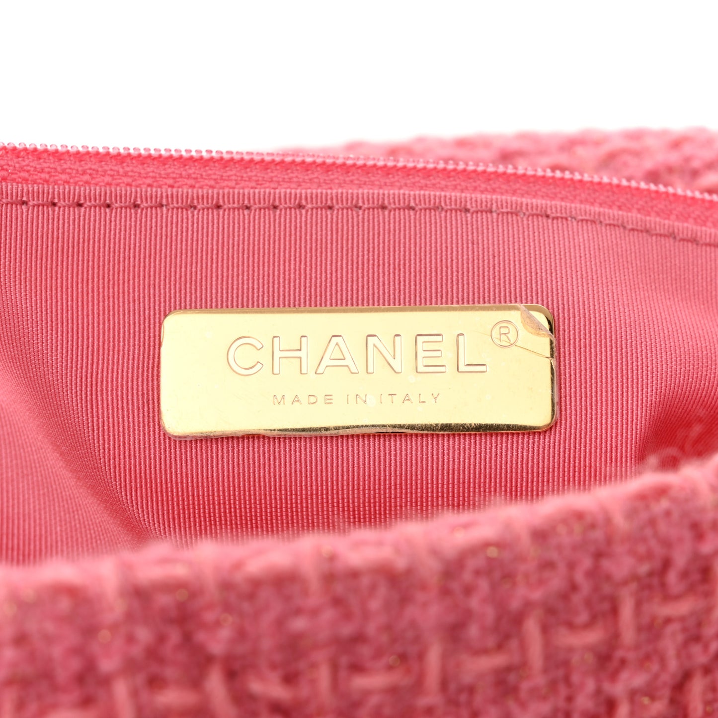 Tweed Quilted Maxi Chanel 19 Flap Pink