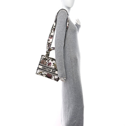 Christian Dior Canvas Embroidered Jardin Botanique Medium Lady D-Lite White Multicolor 2 of 10
