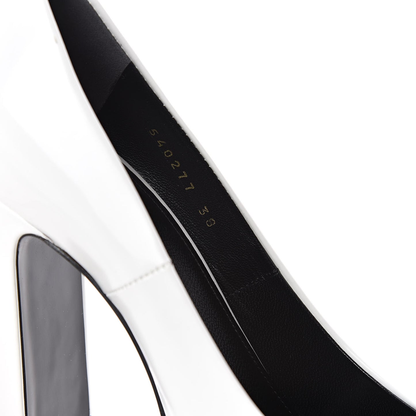 Patinated Calfskin Round Toe Pumps 38 Optic White