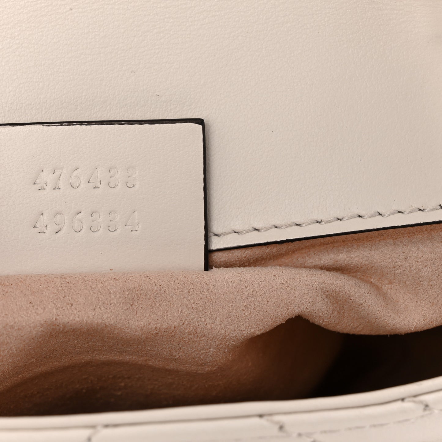 Calfskin Matelasse Super Mini GG Marmont Shoulder Bag White