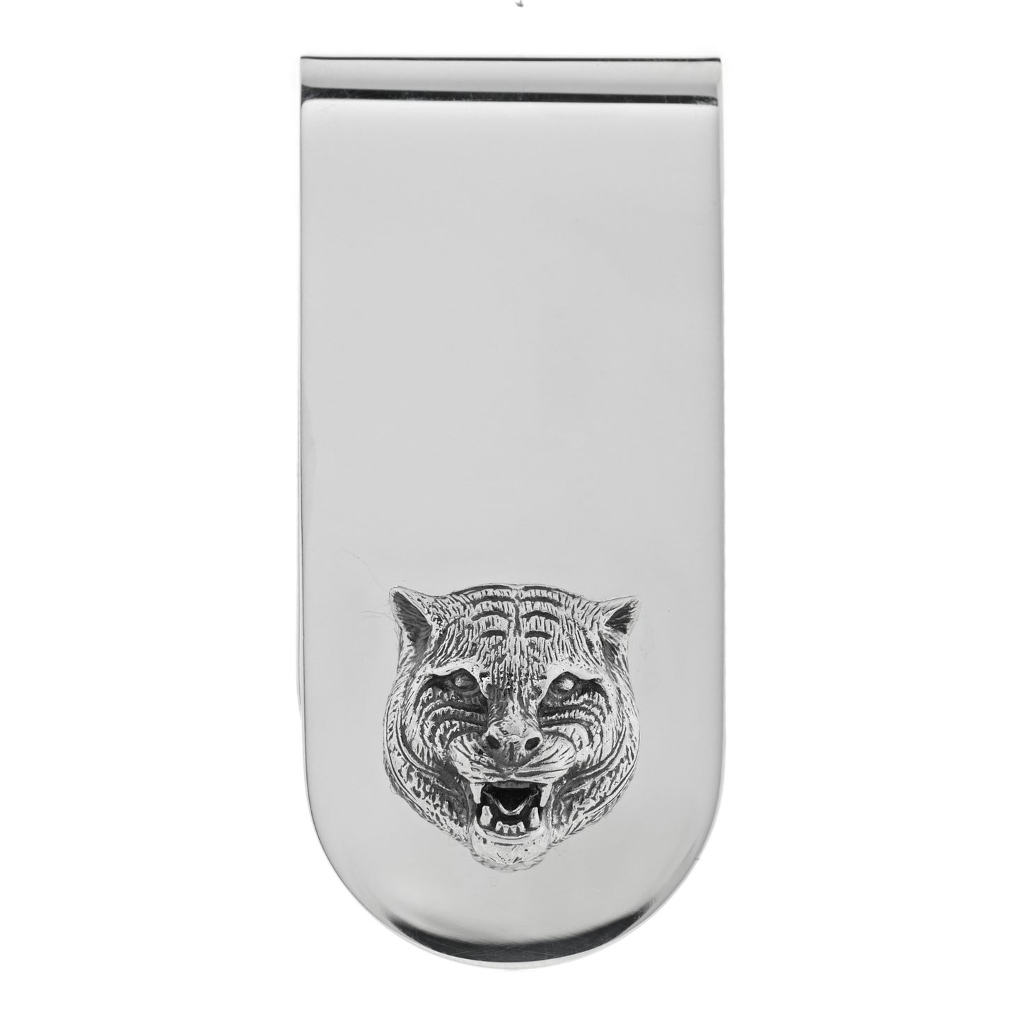 Sterling Silver Tiger Head Money Clip