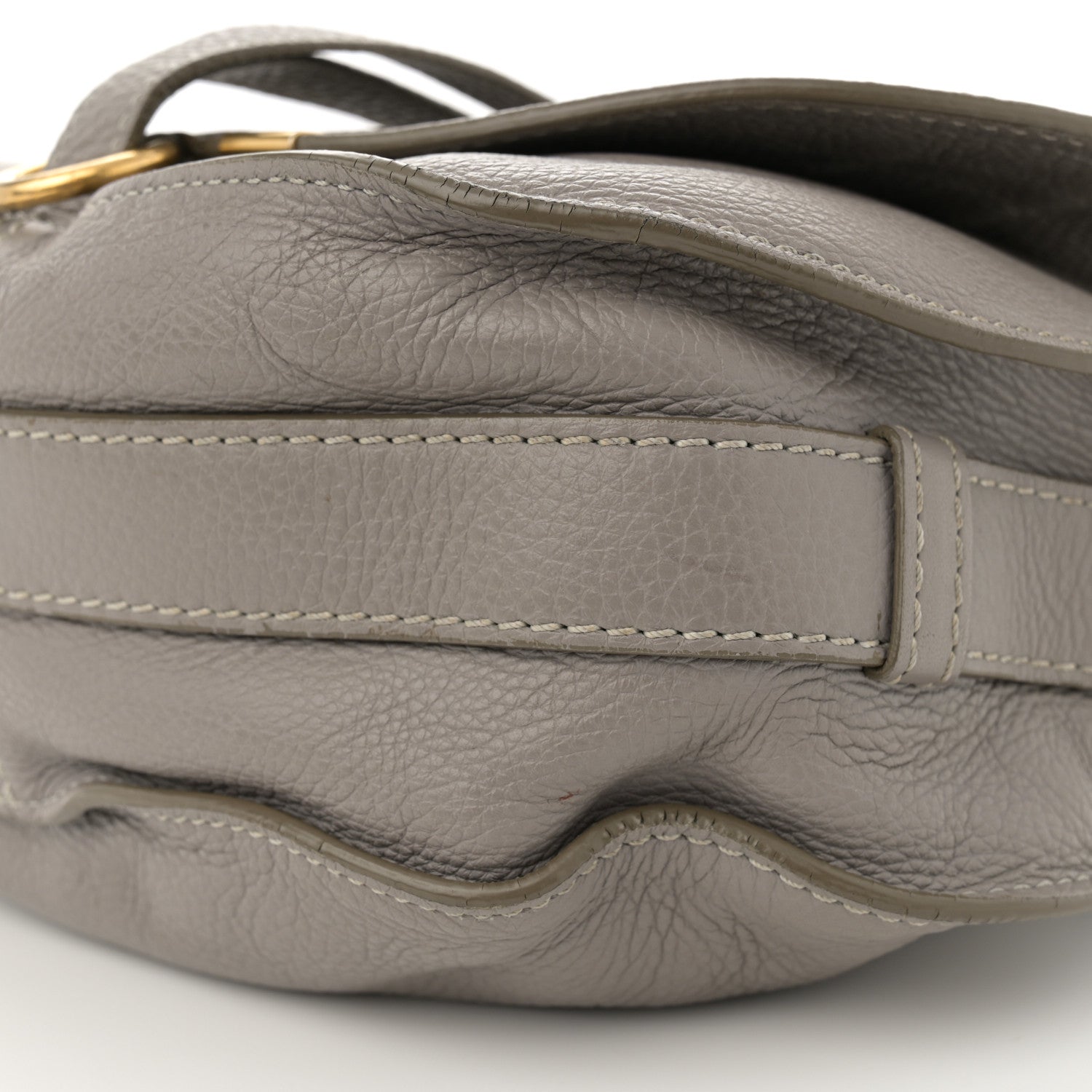 Chloe Calfskin Medium Marcie Round Crossbody Bag Cashmere Grey 10 of 17