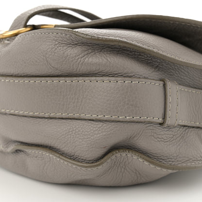 Chloe Calfskin Medium Marcie Round Crossbody Bag Cashmere Grey 10 of 17
