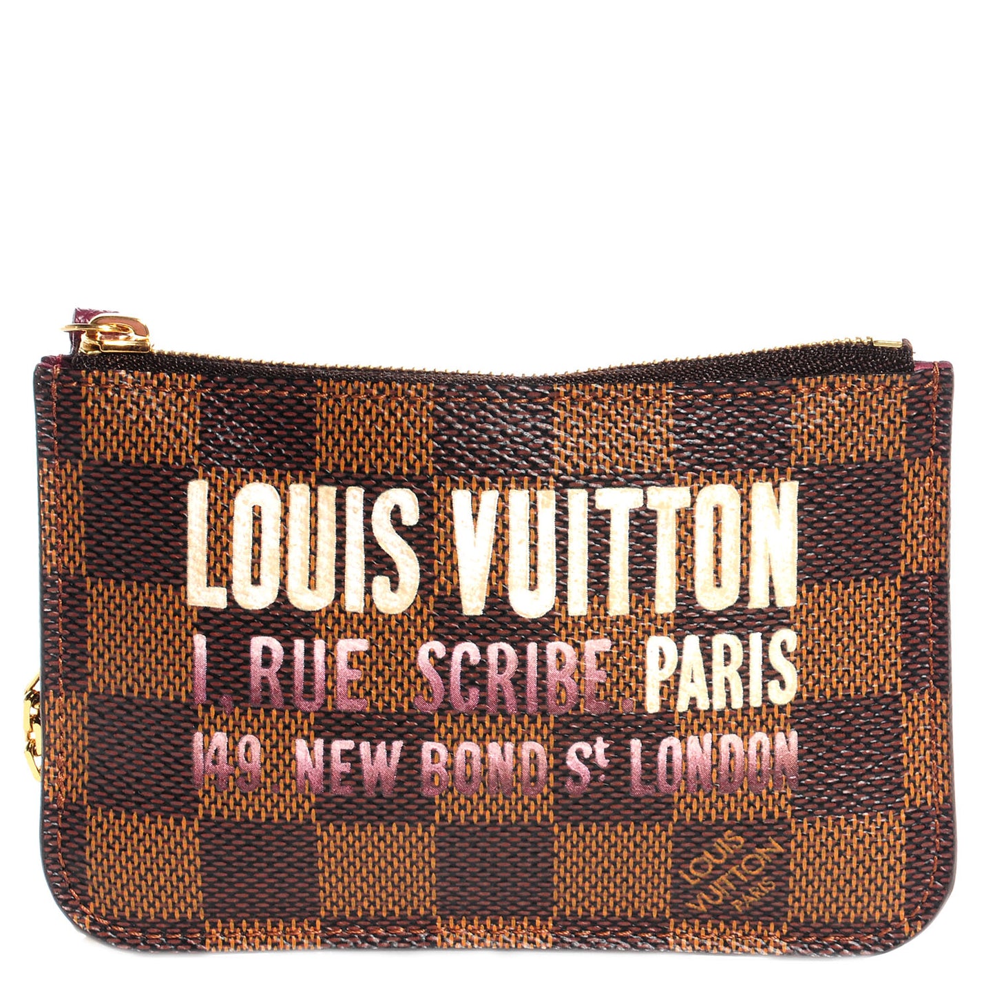 Damier Ebene Scribe Affiche Key Pouch