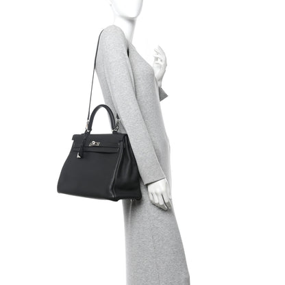 Hermes Togo Kelly Retourne 35 Black 2 of 10