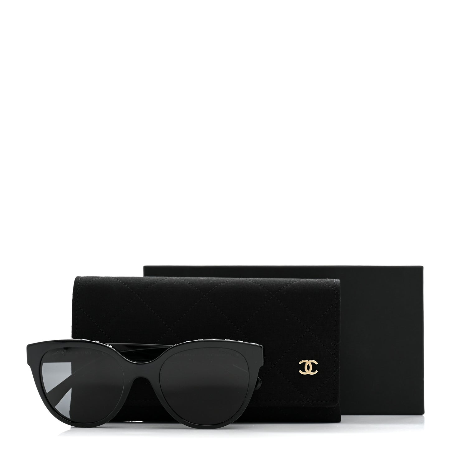 Acetate CC Butterfly Sunglasses 5414-A Black